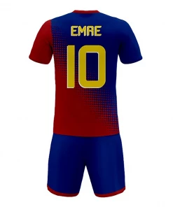 Summa Drive Quick-Dry Polyester Field Football Jersey Uniform Blue/Red