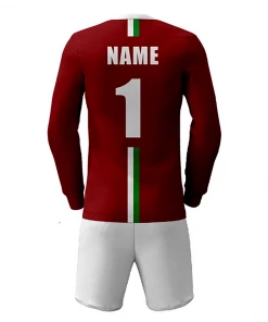Summa Drive New Design Polyester Quick-dry Fabric Long Sleeve Soccer Uniform Red/White FOOTBALL