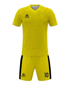 FOOTBALL Summa Drive Retro Design Polyester Soccer Jersey Yellow