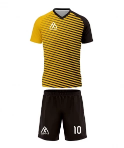 Summa Drive V Collar Classic Design Football Jersey Football Kits Yellow/Black