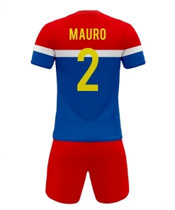 FOOTBALL Summa Drive Men's Soccer Club Jersey Uniform Red/White And Blue