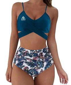 Summa Store Summa Sun - Bikini Women Two Pieces Swimsuit Button Women's Clothing