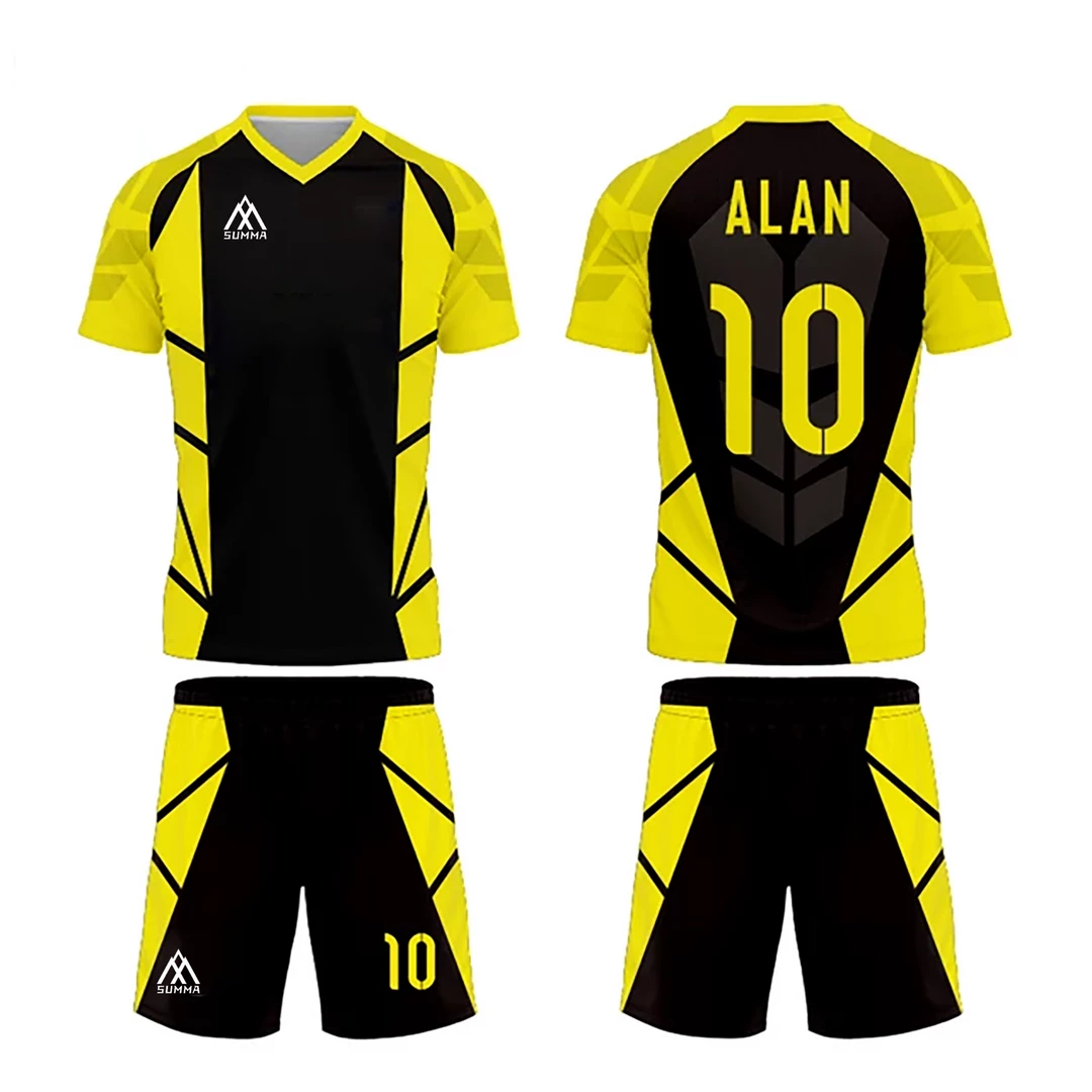 Summa Drive Polyester Soccer Kit Black/Yellow FOOTBALL 5 Summa Drive Polyester Soccer Kit Black/Yellow FOOTBALL