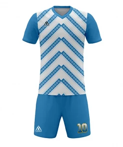 Summa Drive Soccer Jersey Set Team Football Set Blue/White