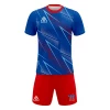 FOOTBALL Summa Drive Polyester Mesh Quick Dry Sublimation Soccer Jersey Uniform Blue/Red With Mix Of White And Light Blue