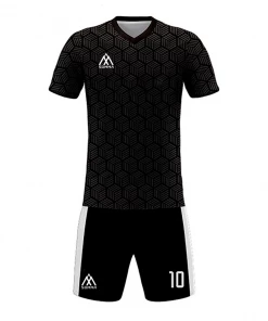 Summa Drive Retro Design Polyester Soccer Jersey Black FOOTBALL