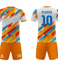 Summa Drive Sublimation Soccer Jersey Kit White/Orange/Red/Blue
