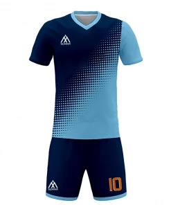 Summa Drive Quick-Dry Polyester Field Football Jersey Uniform Navy Blue/Light Blue