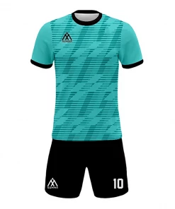 Summa Drive Soccer Jersey Uniform Sportswear Sublimation Football Jersey Blue Green/Black