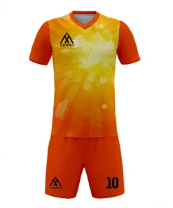 Summa Drive White Vapor Pattern Design Soccer Uniform Sets Orange/Light Orange