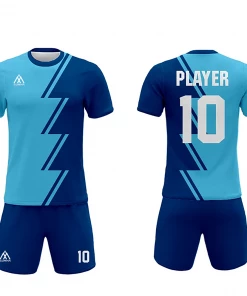 FOOTBALL Summa Drive New Design Sublimation Printing Soccer Jersey Uniform Soccer Kits Light Blue/Blue