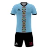 Summa Drive Triangle Stripe Soccer Shirt And Short Sublimation Football Wear Blue/Black With Triangle Design 2 Summa Drive Triangle Stripe Soccer Shirt And Short Sublimation Football Wear Blue/Black With Triangle Design