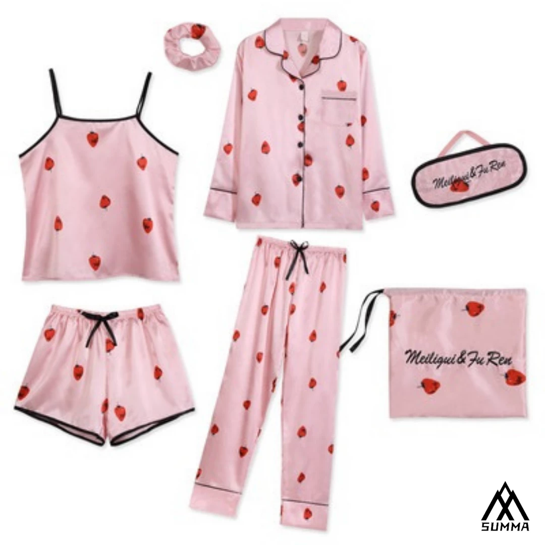 Summa Store Women's Clothing Summa Next Hot Selling Floral Print Top And Pants Pajamas Sleepwear For Women 4 Summa Store Women's Clothing Summa Next Hot Selling Floral Print Top And Pants Pajamas Sleepwear For Women