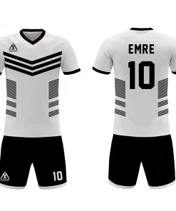 Summa Drive Quality V Collar Sublimation Soccer Jersey White/Black