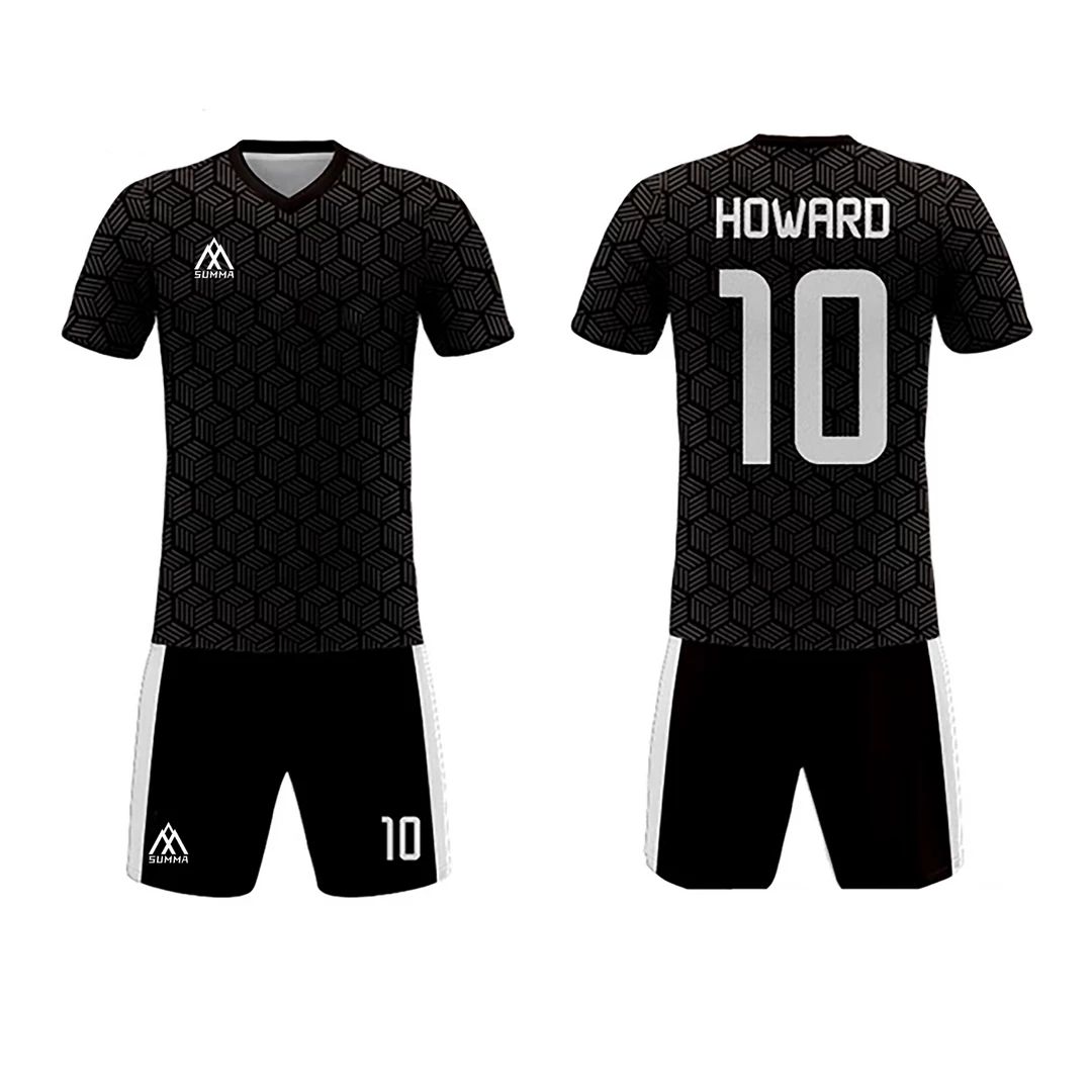 Summa Drive Retro Design Polyester Soccer Jersey Black FOOTBALL 5 Summa Drive Retro Design Polyester Soccer Jersey Black FOOTBALL
