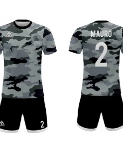 Summa Drive Men's Soccer Club Jersey Uniform Camouflage With Black Short FOOTBALL