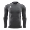 Men's Clothing Summa Drive Men's Nylon Compression Long Sleeves T-Shirt Gray