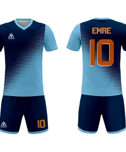 Summa Drive Quick-Dry Polyester Field Football Jersey Uniform Navy Blue/Light Blue