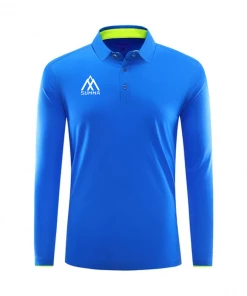 Summa Drive Quick-Dry Polyester Long Sleeve Shirt Blue