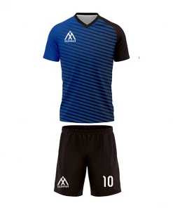 Summa Drive V Collar Classic Design Football Jersey Football Kits Blue/Black