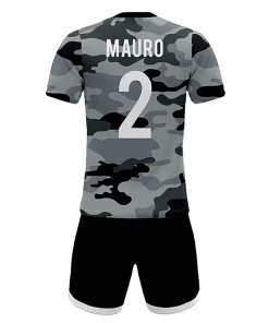 Summa Drive Men's Soccer Club Jersey Uniform Camouflage With Black Short FOOTBALL