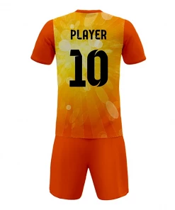 Summa Drive White Vapor Pattern Design Soccer Uniform Sets Orange/Light Orange