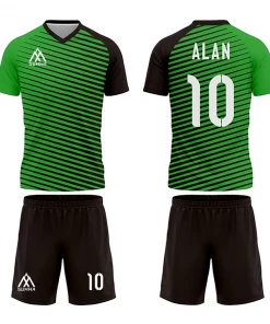 Summa Drive V Collar Classic Design Football Jersey Football Kits Green/Black