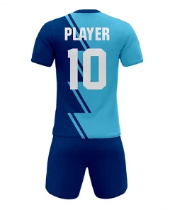 FOOTBALL Summa Drive New Design Sublimation Printing Soccer Jersey Uniform Soccer Kits Light Blue/Blue