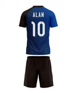 Summa Drive V Collar Classic Design Football Jersey Football Kits Blue/Black