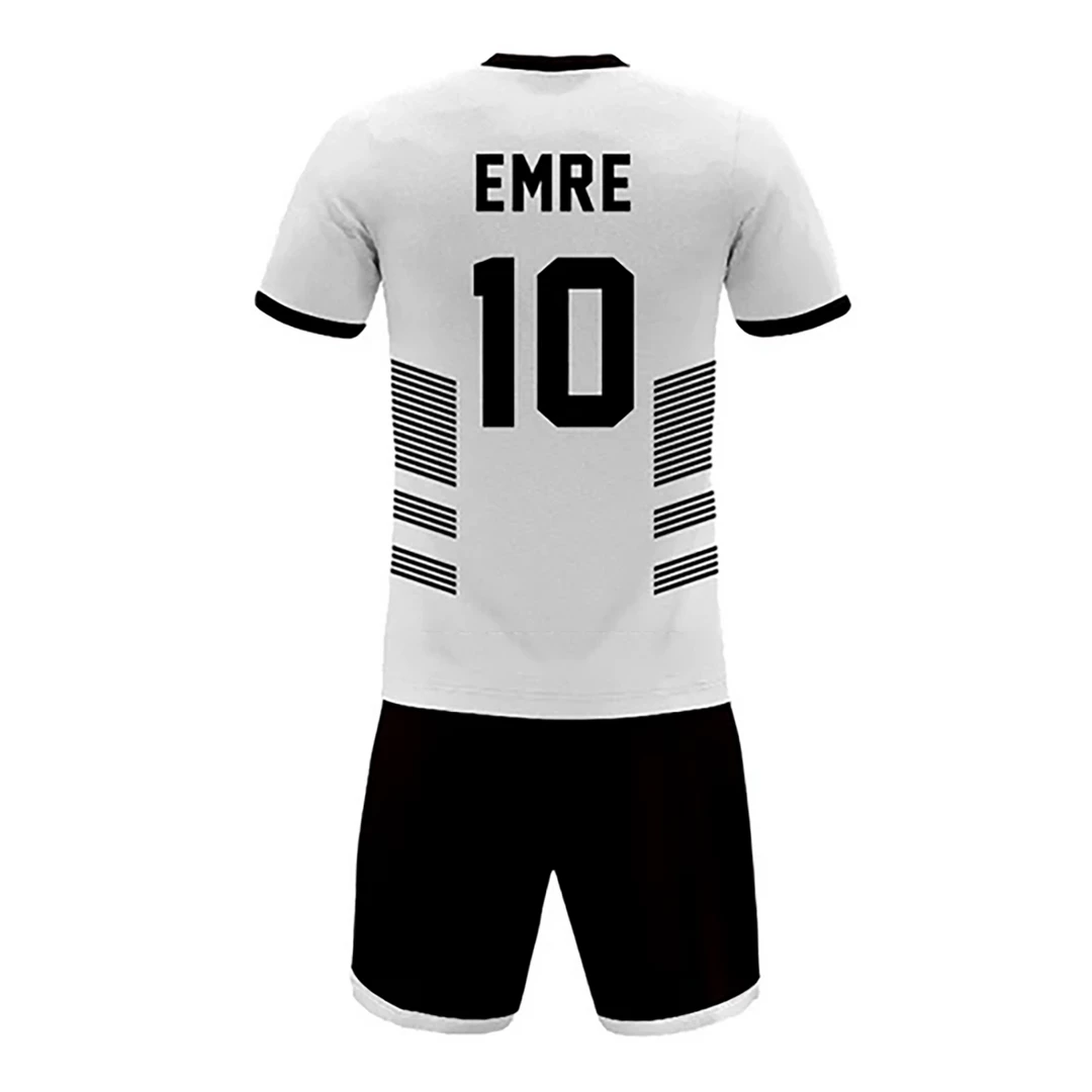 Summa Drive Sports Jersey Sublimation Football Uniform White/Black 4 Summa Drive Sports Jersey Sublimation Football Uniform White/Black