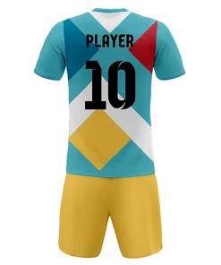 Summa Drive Sublimation Football Jersey Adult And Youth Training Uniform Light Blue/White/Yellow Orange