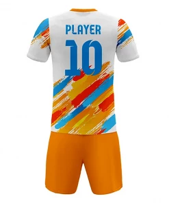 Summa Drive Sublimation Soccer Jersey Kit White/Orange/Red/Blue
