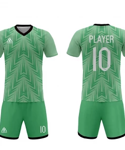 Summa Drive Orange Design Soccer Jersey Uniform Club Sublimation Printing Kits Light Green/Green With Black FOOTBALL