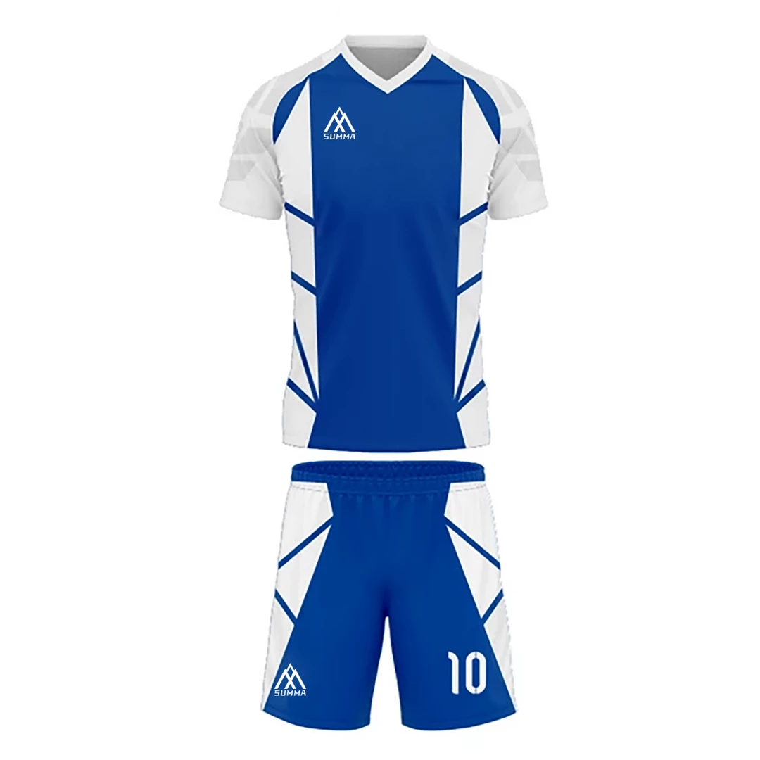 Summa Drive Polyester Soccer Kit Blue/White 3 Summa Drive Polyester Soccer Kit Blue/White