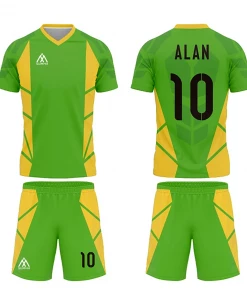 Summa Drive Polyester Soccer Kit Green/Yellow Orange FOOTBALL