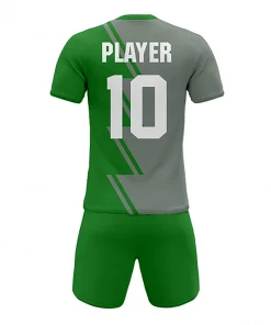 Summa Drive New Design Sublimation Printing Soccer Jersey Uniform Soccer Kits Gray/Green