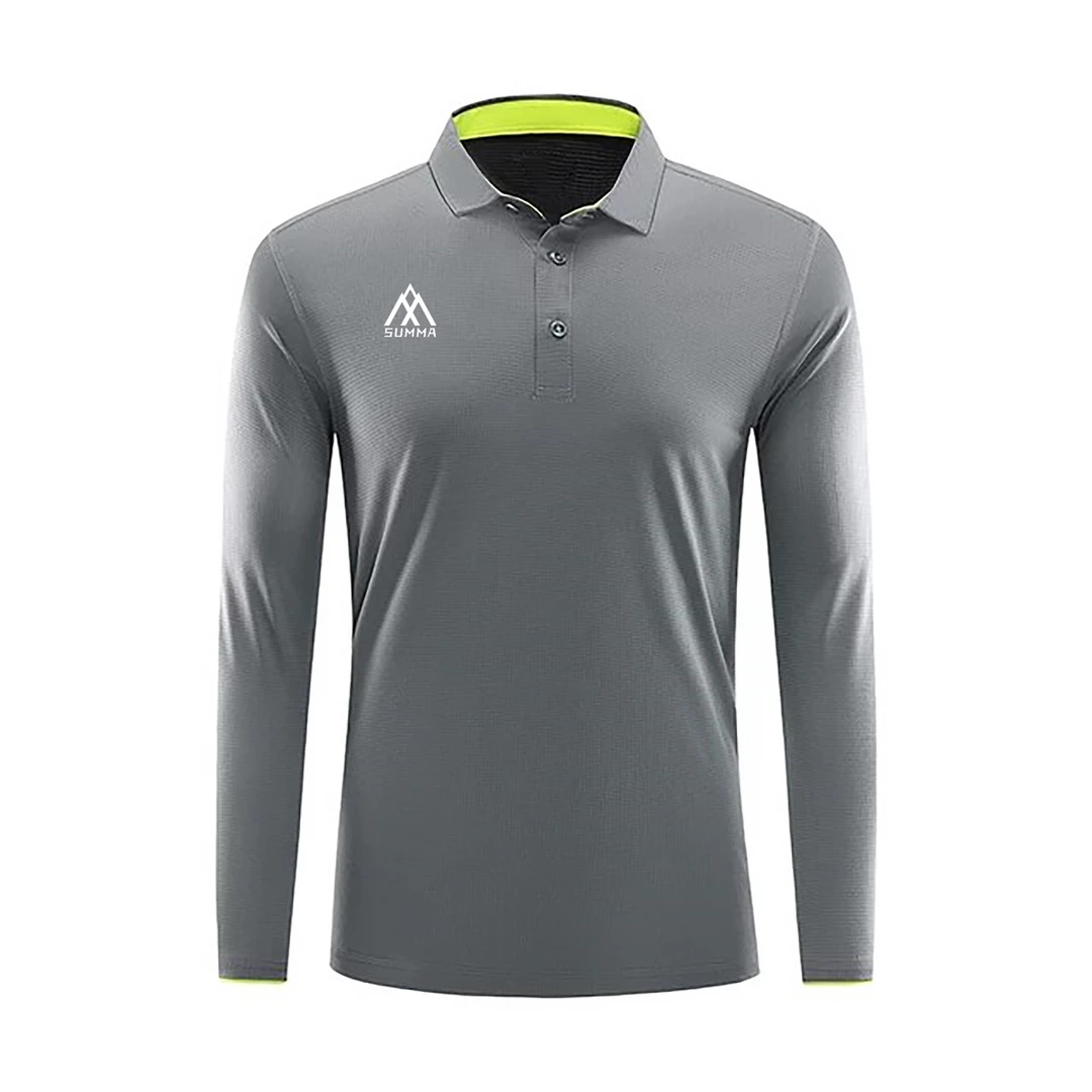 Summa Drive Polyester Long Sleeve Polo Shirt 3 Summa Drive Polyester Long Sleeve Polo Shirt