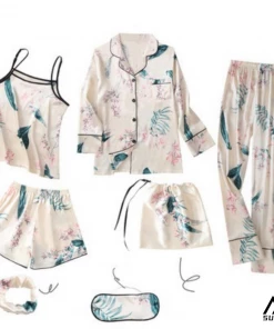 Summa Store Women's Clothing Summa Next Hot Selling Floral Print Top And Pants Pajamas Sleepwear For Women 13 Summa Store Women's Clothing Summa Next Hot Selling Floral Print Top And Pants Pajamas Sleepwear For Women