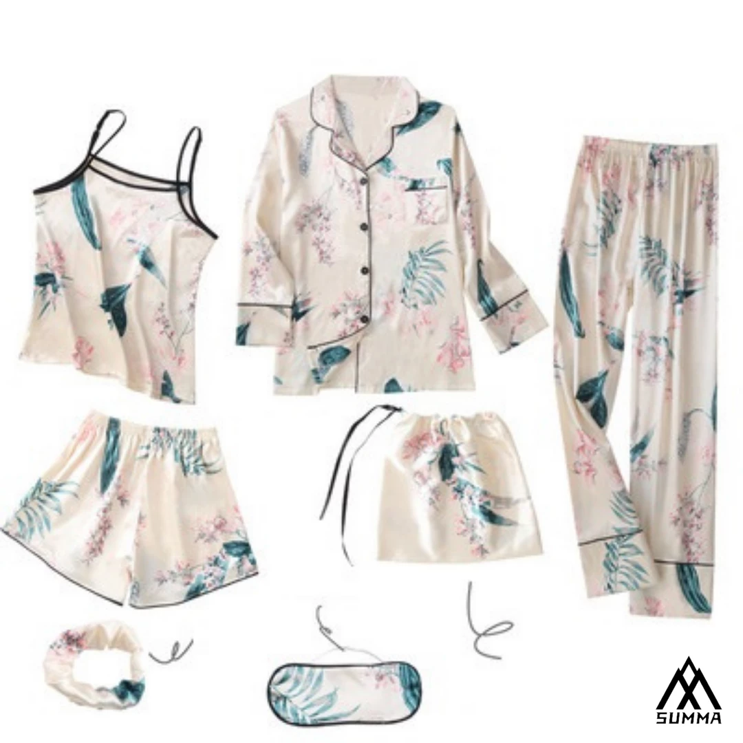 Summa Store Women's Clothing Summa Next Hot Selling Floral Print Top And Pants Pajamas Sleepwear For Women 7 Summa Store Women's Clothing Summa Next Hot Selling Floral Print Top And Pants Pajamas Sleepwear For Women