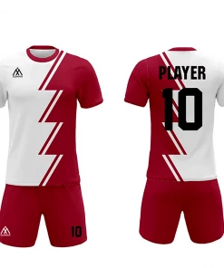 Summa Drive New Design Sublimation Printing Soccer Jersey Uniform Soccer Kits White/Red