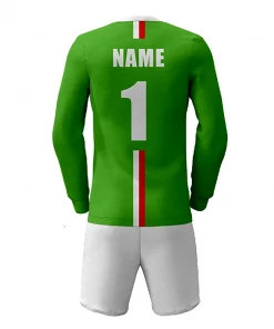 FOOTBALL Summa Drive New Design Polyester Quick-dry Fabric Long Sleeve Soccer Uniform Green/White