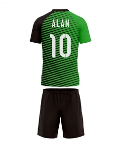 Summa Drive V Collar Classic Design Football Jersey Football Kits Green/Black