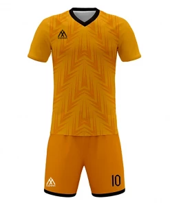 FOOTBALL Summa Drive Orange Design Soccer Jersey Uniform Club Sublimation Printing Kits Orange/Light Orange With Black