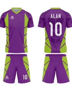 Summa Drive Polyester Soccer Kit Violet/Green FOOTBALL