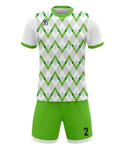 FOOTBALL Summa Drive Men's Soccer Club Jersey Uniform White/Green
