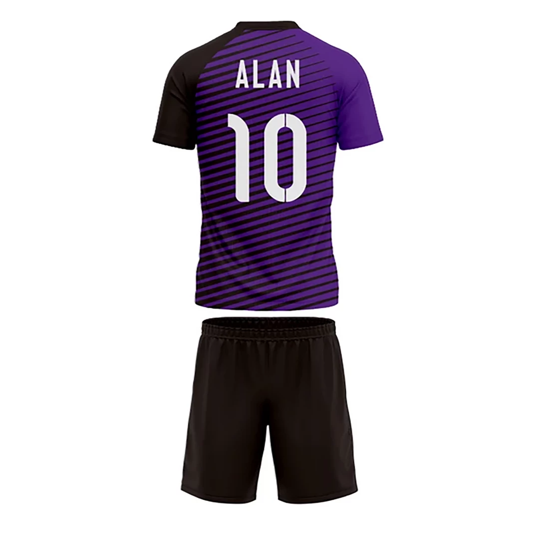 Summa Drive V Collar Classic Design Football Jersey Football Kits Violet/Black 4 Summa Drive V Collar Classic Design Football Jersey Football Kits Violet/Black