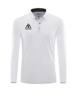 Summa Drive Quick-Dry Polyester Long Sleeve Shirt White