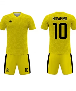 FOOTBALL Summa Drive Retro Design Polyester Soccer Jersey Yellow