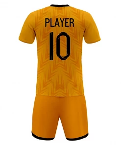 FOOTBALL Summa Drive Orange Design Soccer Jersey Uniform Club Sublimation Printing Kits Orange/Light Orange With Black