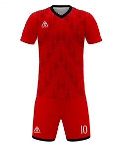 Summa Drive Orange Design Soccer Jersey Uniform Club Sublimation Printing Kits Red/Dark Red With Black FOOTBALL
